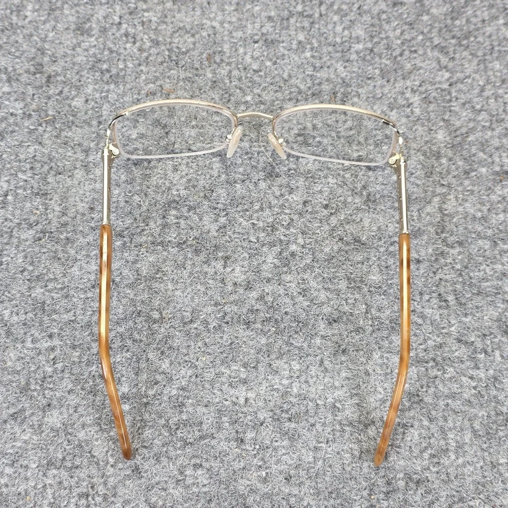 Elizabeth Arden EA1082A Gold Rectangle Women‎ Semi Rimless 51-17-130 Eyeglasses